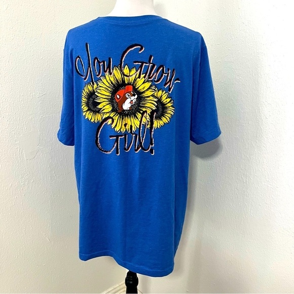 “Buc-ees” Women’s Graphic T-shirt “You Grow Girl”  XL Everyday Happy Sunflower - Picture 4 of 6